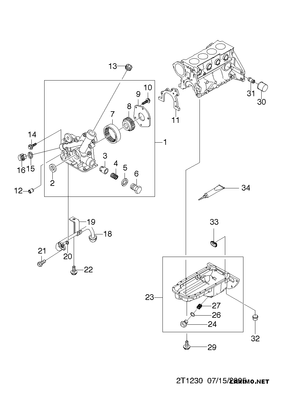 DAEWOO 96 458 873 - Маслен филтър vvparts.bg