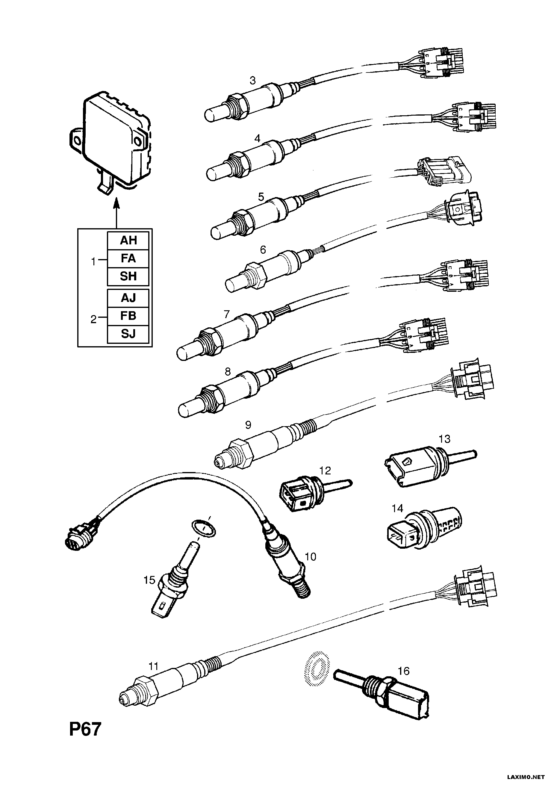 Opel 8 55 324 - Ламбда-сонда vvparts.bg