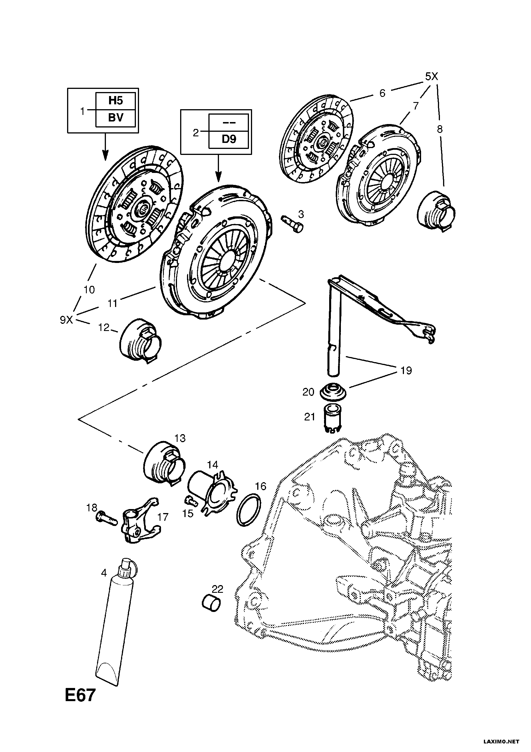 Opel 6 64 206 - Диск на съединителя vvparts.bg