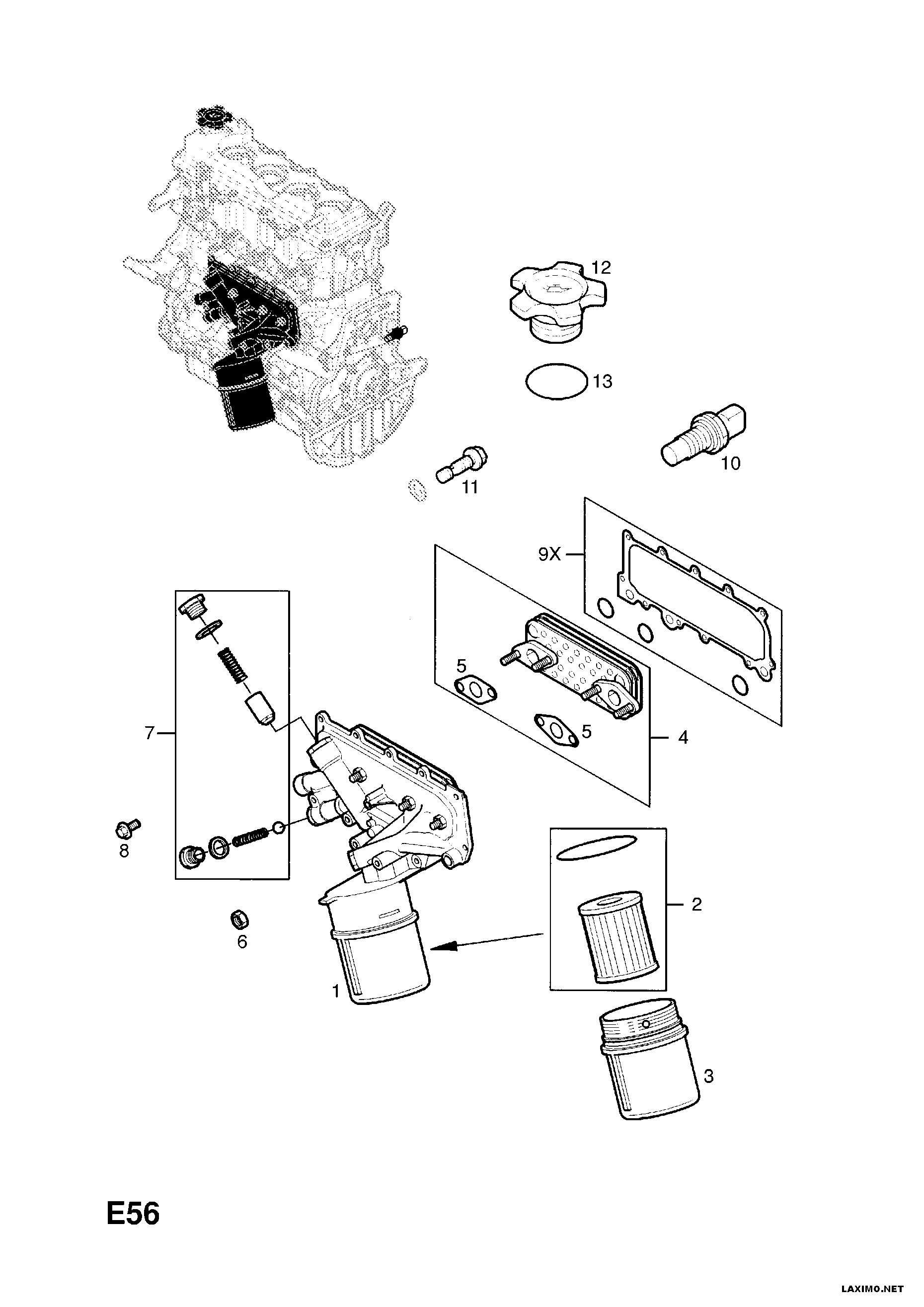 Opel 44 15 218 - Маслен филтър vvparts.bg